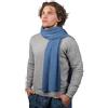 DALLE PIANE CASHMERE Sciarpa Ampia Uomo 100% Cashmere | Lunga 200 cm e larga 35, 140 g, doppio giro completo che chiude lo scollo del cappotto, filo ritorto a due capi, tinta unita