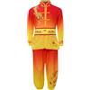 Runhomal Bambini Ragazzi Ragazze Abbigliamento per arti marziali Uniforme Studente Cinese Tradizionale Arti Marziali Abbigliamento e Pantaloni Costumi Spettacolo, rosso, 2-3 anni