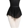 DMLAYHP Gonnellino Danza Gonne da Balletto da Donna Gonne Corte da Ballo Gonna a Fessura Alta Abito da Danza Classica for Adolescenti(Black,S Height 150-155cm)