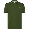 SUN68 Polo Manica Corta A35110 Colletto con Riga Piccola Tg. XL col. 37 Verde Scuro