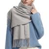 PFLife Sciarpa Donna Lana 200×70cm Tocco Cashmere Invernale Calda Morbida Oversize con Confezione Regalo Elegante Scialle