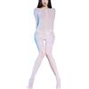 RUIBAVYA Body Sexydonna Bodystocking Nylon Lucido Collant Glossy Bodysuit Maniche Lunghe Catsuit Intero Donna 8D