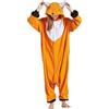 Simzoo Pigiama Intero Animali Unisex Kigurumi Adulto Carnevale Onesie Cosplay Halloween Costume per Donna Uomo Sleepwear