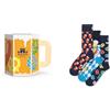 Happy Socks Calzini 3-Pack Beer Glass Gift Set Cotone Unisex Blu navy 36-40