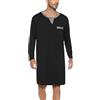 Yukiuiny Maglie Pigiama Uomo Maniche Lunghe Abbigliamento da Notte Cotone Camicie Lunghe per Dormire