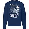 t-shirteria Felpa Girocollo Mi Spiace ma io so io e Voi Non Siete Un ca… - Felpa Albertone - Marchese - Felpa Divertente Uomo - Cinema Italiano