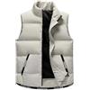 Generic Gilet imbottito da uomo trapuntato giacca leggera piumino scaldacorpo con cerniera invernale caldo senza maniche giacca militare piumino cappotto scaldacorpo abbigliamento esterno scaldacorpo gilet