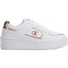 Champion Foul Play Plat Element Slick Wht/Or Rose, Blanc Or Rose, 7 UK