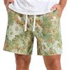 Curluriy Uomo Pantaloncini Estivi Casual Pantaloni Corti con Tasca | Elasticizzati in Vita,Coulisse,Traspirante,Classico,Loose Fit