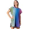 Okeo Poncho, Accappatoio poncho, in Microfibra, con Cappuccio, Asciugatura rapida, Ideale per Piscina, Mare e Sport acquatici (Lace, 170-185 cm)