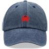 Cap Base Cappello da baseball con granchio, vintage, lavato, unisex, cappello da pesca regolabile