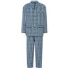 El Búho Nocturno Pigiama Uomo Lungo Cotone 100% - Popeline Set Classico Due Pezzi Giacca Maniche Lunghe Bottoni - Abbigliamento Notte Ospedale Leggero Autunno Estate Taglie Forti