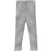 Disana Leggings a maglia per neonati e bambini, 100% lana merino biologica, traspiranti, caldi e morbidi, unisex, taglia 62 - 140, sostenibili ed elastici, realizzati in Germania, grigio., 86/92 cm