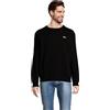 Fila Felpa da Uomo con Petto, Nero, S