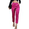 Fakanhui Pantaloni da Donna in Raso di Seta, Casual, Elasticizzati, a Vita Alta, Elasticizzati, Eleganti