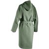 COGAL® - Accappatoio Donna Nido d'Ape 100% Cotone - Spugna Morbida, Tinta Unita, Colore Verde Cedro