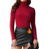Joyshaper Maglietta a Maniche Lunghe da Donna con Collo Alto, Magliette a Maniche Lunghe con Colletto Staccabile, Top Basic, T-shirt a Maniche Lunghe, Top Sottoveste, M