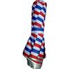 Eclipse - Ombrellone da spiaggia pieghevole, perfetto per viaggi, moto, zaino... 1KG, 39CM chiuso -134 Ø, UPF30 (blu bianco rosso)