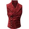 Generisch Gilet da uomo, nero, per attività all'aria aperta, da uomo, leggero, vintage, per le mezze stagioni, caldo, invernale, per il tempo libero, con colletto alto, in tinta unita, con scollo a V, softshell