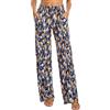 EXCHIC Donna Casual Elastico in Vita Pantaloni Boho Larghi Spiaggia Pantaloni Hippie Haram con Tasche (XL, Series 2#9)