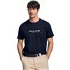 Polo Club Maglietta Uomo Cotone con Scollo Rotondo e Logo gommato
