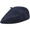 Melegari Berretto Basco, Super Basque, Popolare Italiano, Federico, 100% Lana, Made in Italy, (Blu, 60)