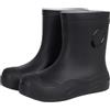 Generisch Stivali di gomma da donna scarpe da pioggia slip outdoor casual corti stivali da trekking campeggio attività quotidiane in acqua comode leggere scarpe gialle da donna con tacco, Nero , 39 EU
