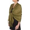 Sakkas Tocco Morbido Silk Pashmina sentire Solido Scialle/Stole per Donna-Verde oliva