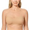 DELIMIRA Donna Reggiseno Senza Spalline Minimizer | Senza Imbottitura, con Ferretto, Taglie Forti, Senza Cuciture