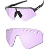 OSharp Lenti di ricambio per occhiali da sole Oakley Sutro Lite Sweep ventilati OO9465, protezione UV e vestibilità perfetta, rosa chiaro