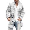 Generico Trench a Vento Uomo Caldo Viaggi Giubbotto in Tweed Taglie Forti Giacca Manica Lunga Media Lunghezza Slim Fit Trench Lungo da Uomo Lana Nuovi Lungo Casual Cappotto Classico Mezze Stagioni Business