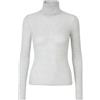 JADEA Maglia Donna 4066 Dolcevita Manica Lunga in Modal e Cashmere (Perla, XL)
