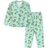 CKGODGF Corgi, set pigiama da donna a maniche lunghe, con stampa di cane, comodo, classico abbottonatura