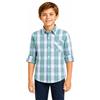 Bienzoe Ragazzi Cotone Plaid Roll Up Camicie | a quadretti, foto di scuola e famiglia, stile casual per il fine settimana, vestibilità regolare, lavabile in lavatrice