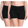 Merry Style Shorts Donna Corti in Viscosa MS10-284 | Vita elastica, tessuto morbido e vestibilità aderente, modello corto per casa, palestra leggera, yoga e tempo libero