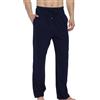 HomyComy Pantaloni Pigiama Uomo 100% Cotone Leggero Abbigliamento da Notte Pantaloni del Pigiama Sciolti a Quadri da Uomo con Coulisse e Tasca