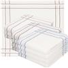 Betz Set di 12 fazzoletti da uomo 40 x 40 cm, 100% cotone Design 3