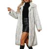 Generic Cappotto da donna invernale lungo caldo manica lunga casual stile morbido finta pelliccia giacca leggero comodo elegante senza maniche autunno moda taglie varie esterno