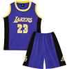 ISOVNUS Magliette Canotta e Pantaloncini da Basket Bambino 2 Pezzi - Completo Pallacanestro Ragazzo Senza Maniche per Bambini (11-12 Anni, Viola)