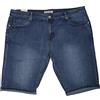 Fantasy Jeans Corto Leggero Bermuda Taglie Grandi Ginocchio Cotone Uomo Ragazzo (52 IT Uomo Vita 96)