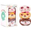 AGRIMONY Calzini Divertenti Gatto Cane Donut Donna, Regalo Originale per Ragazza