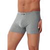 Intimitaly Boxer Uomo Cotone Bielastico Morbido e Traspirante, Confezione da 4, Elastico Interno, Design Classico, per Uso Quotidiano, Disponibili da Taglie S a 3XL (IT, Testo, 3XL, Regular, Regular, 4 Grigi)
