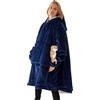 SHUOJIA Felpa Oversize con Cappuccio Indossabile Coperta in Pile Morbido Caldo Felpa con Cappuccio con Tasche per Donna Uomo Adulto
