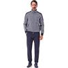 Leo Corsetteria Tuta uomo invernale felpata calda classica con zip cerniera tasche e pantaloni lunghi F.lli_Campagnolo 8Q77147FBA