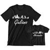 Vestin M-Italy Coppia T-Shirt Magliette Uomo & Bambino/A - Personalizzabile papà Neonato Divertenti Moto Motociclista Evoluzione Moto - Maglietta Maglia Bimbo Super vestibilità Top qualità