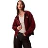 Calvin Klein Jeans Felpa con zip rossa da donna Monologo French, rosso, S