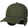 LIPODO Coppola con Paraorecchie Uomo - Cappello Piatto Visiera, Fodera Autunno/Inverno Inverno - M (57-58 cm) Oliva