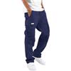 Kswlwccpp Pantaloni da Lavoro, Pantaloni Cargo Uomo - Nero Pantalone Cotone Larghi Pantalonis da Lavoro Estivi Militari Elastico alla Caviglia Streetwear, S-5XL