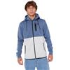 RIP CURL Departed Anti Series Technical Zip Up Hooded Sweatshirt Felpa con Cappuccio, Blu Marino/Grigio, L Uomo