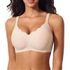 COLOMI Donne Reggiseni Senza Cuciture Reggiseno Morbido Senza Fili Seno Reggiseno Donna Senza Ferretto Comodo Bralette Donna (IT, Testo, 3XL, Regular, Regular, Nude)